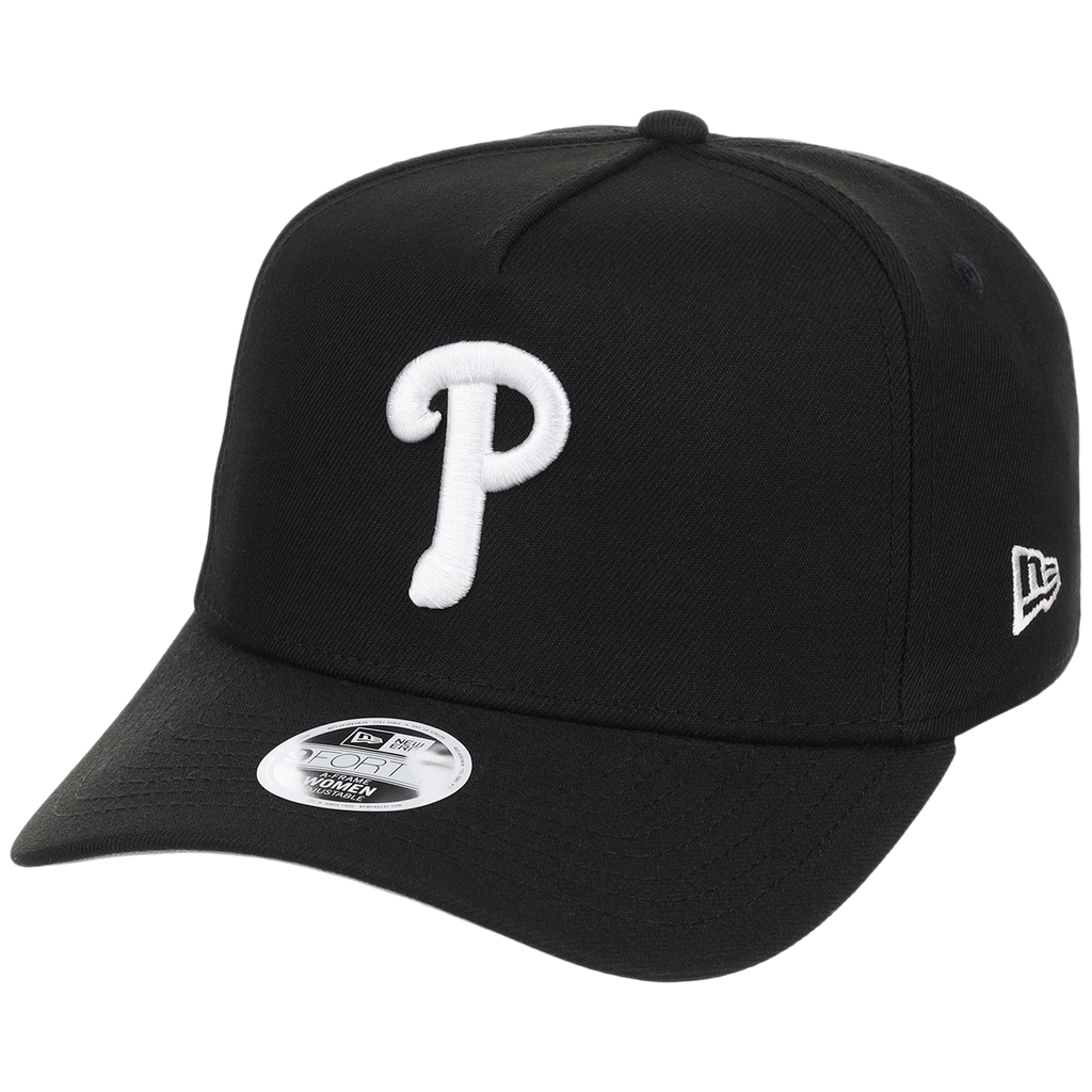 Philadelphia Phillies Women's New Era 9FORTY Black A-Frame