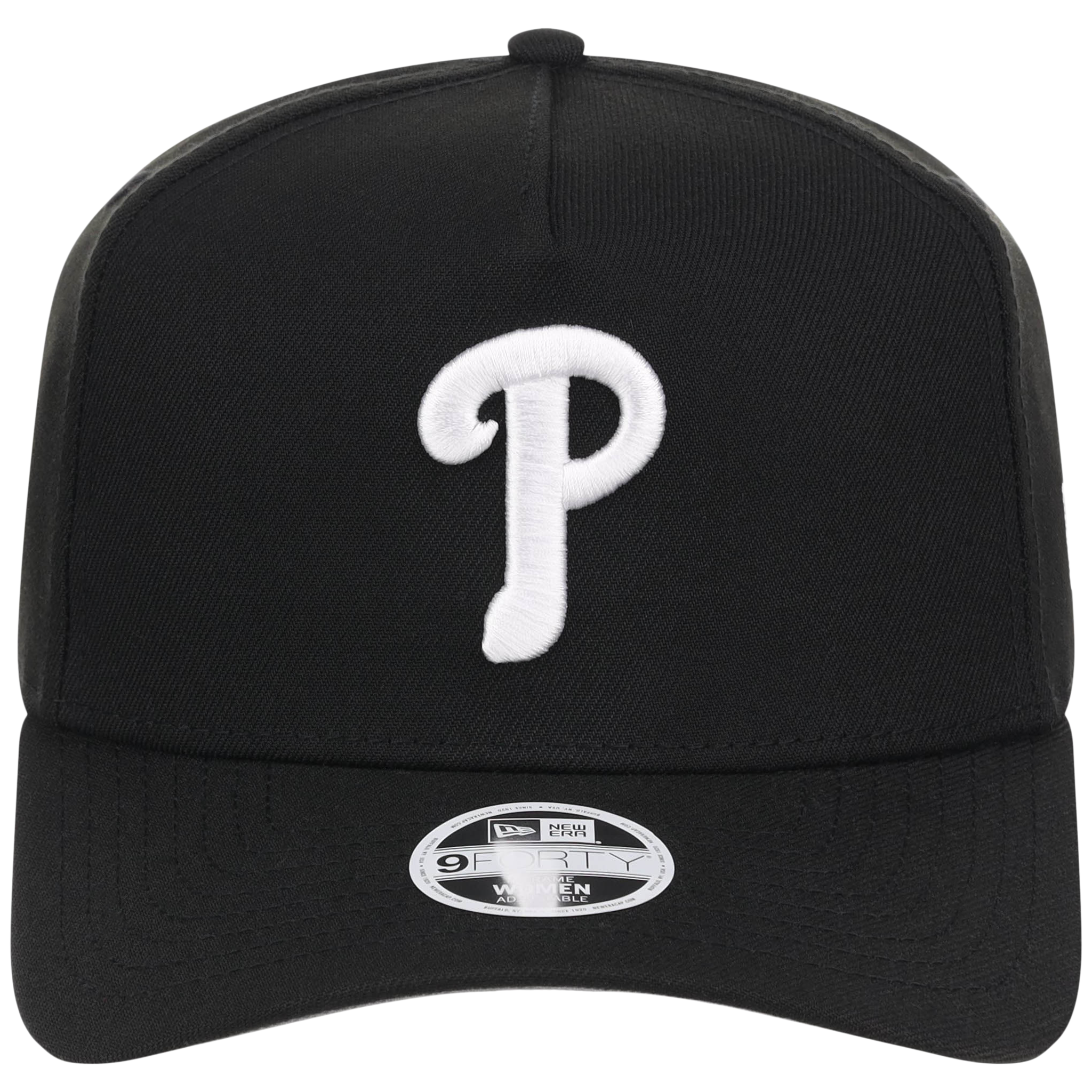 Philadelphia Phillies Women's New Era 9FORTY Black A-Frame