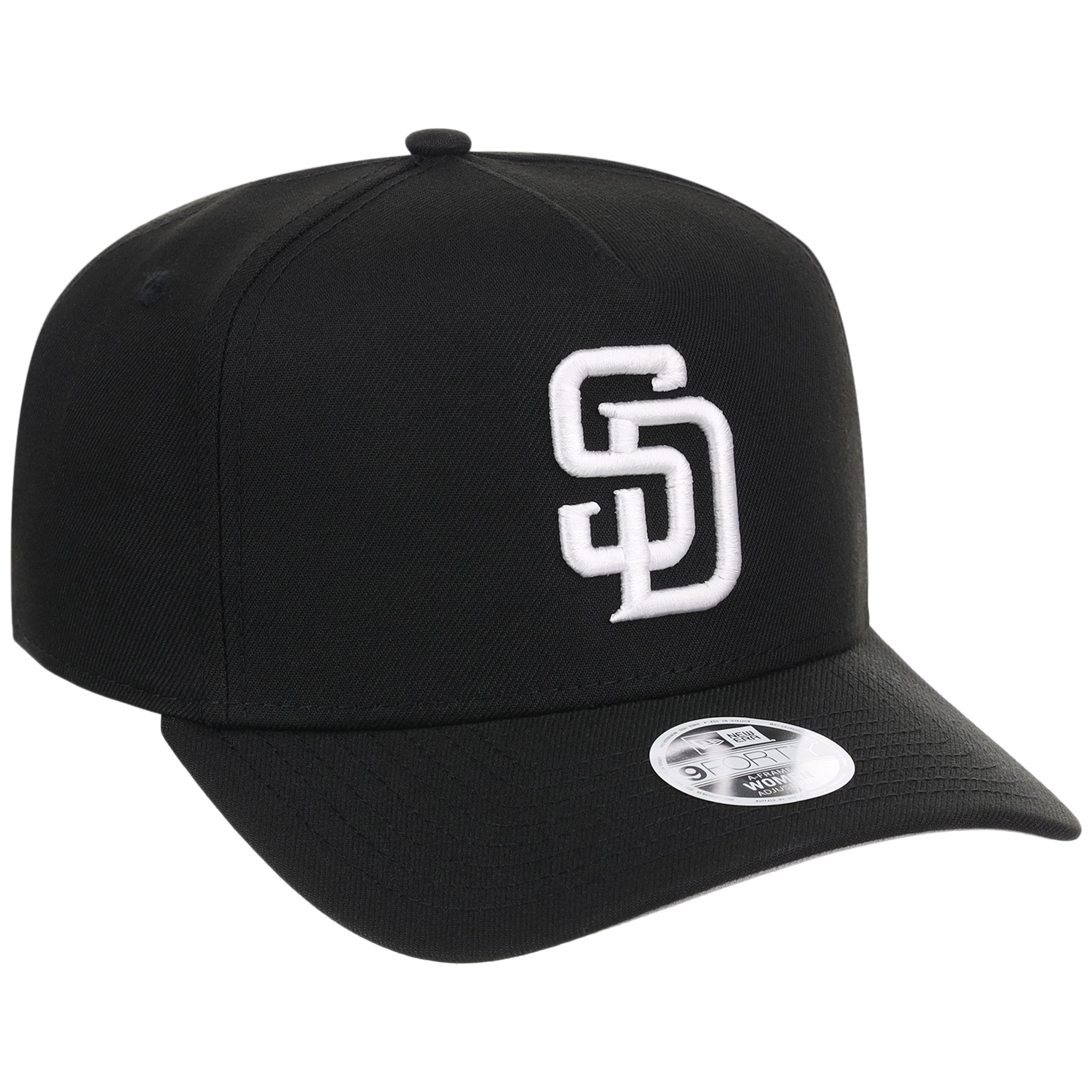 San Diego Padres Women's New Era 9FORTY Black A-Frame