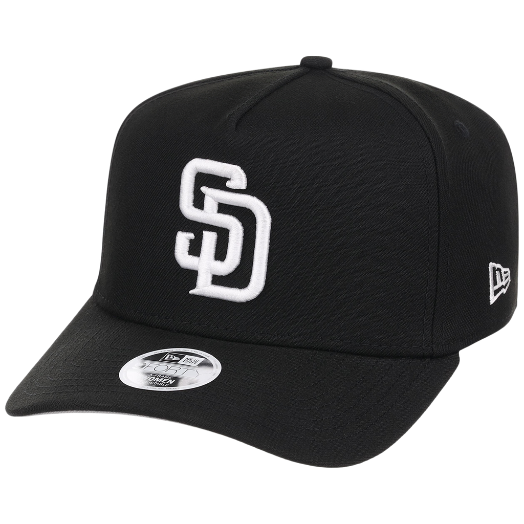 San Diego Padres Women's New Era 9FORTY Black A-Frame