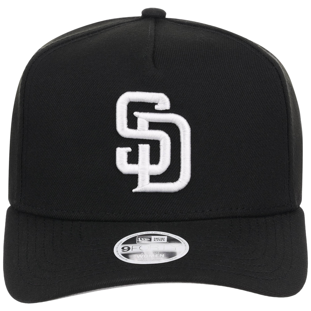 San Diego Padres Women's New Era 9FORTY Black A-Frame