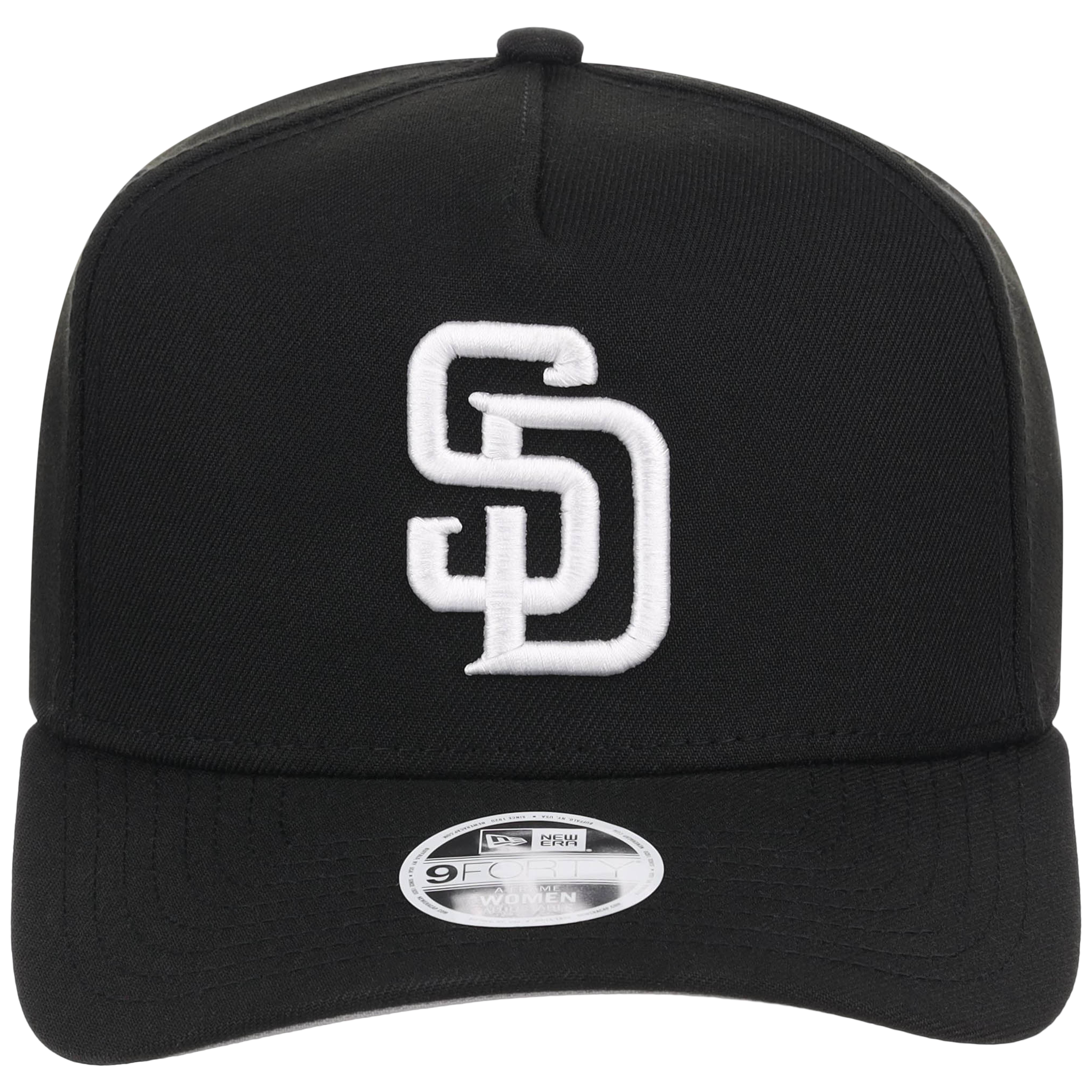 San Diego Padres Women's New Era 9FORTY Black A-Frame