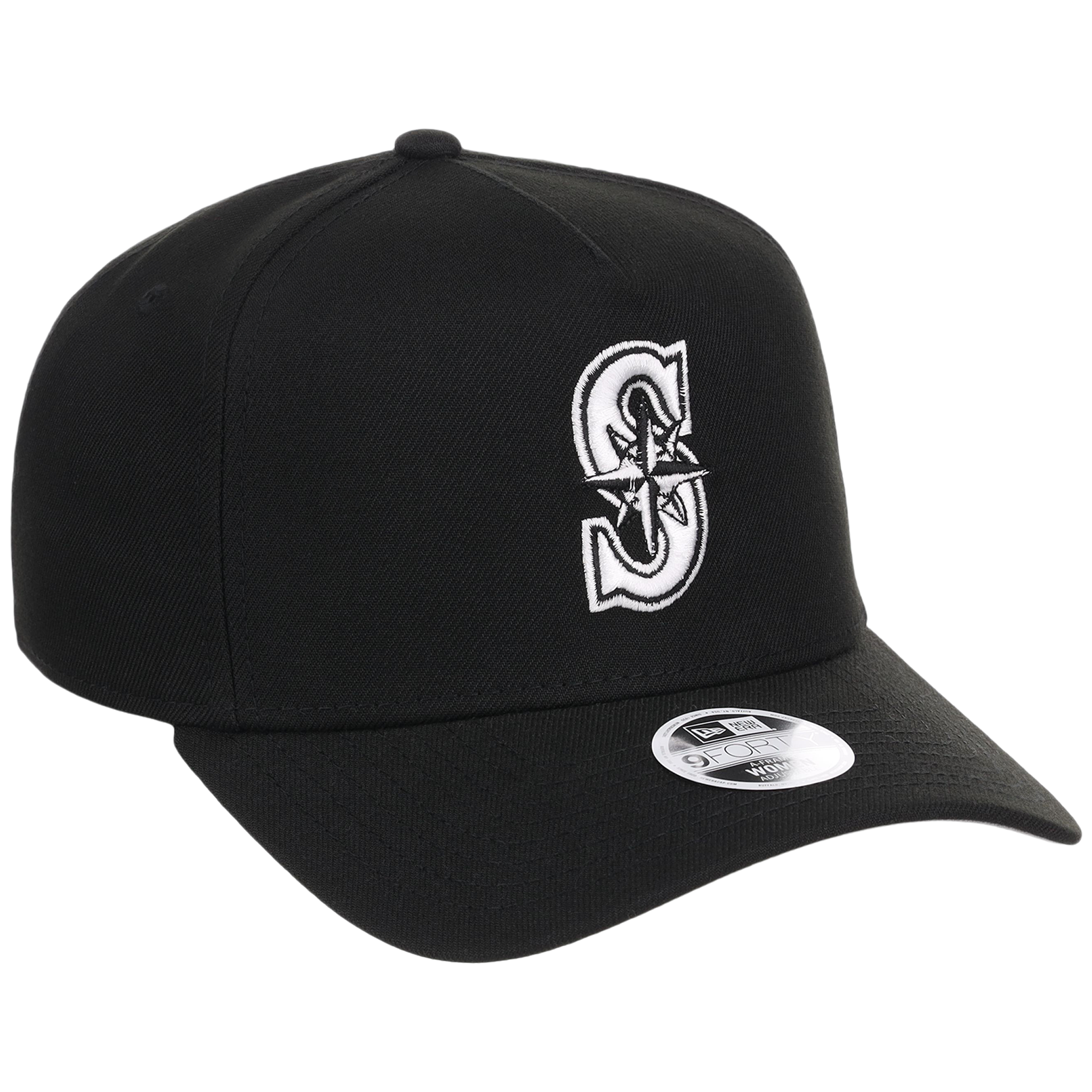 Seattle Mariners Women's New Era 9FORTY Black A-Frame