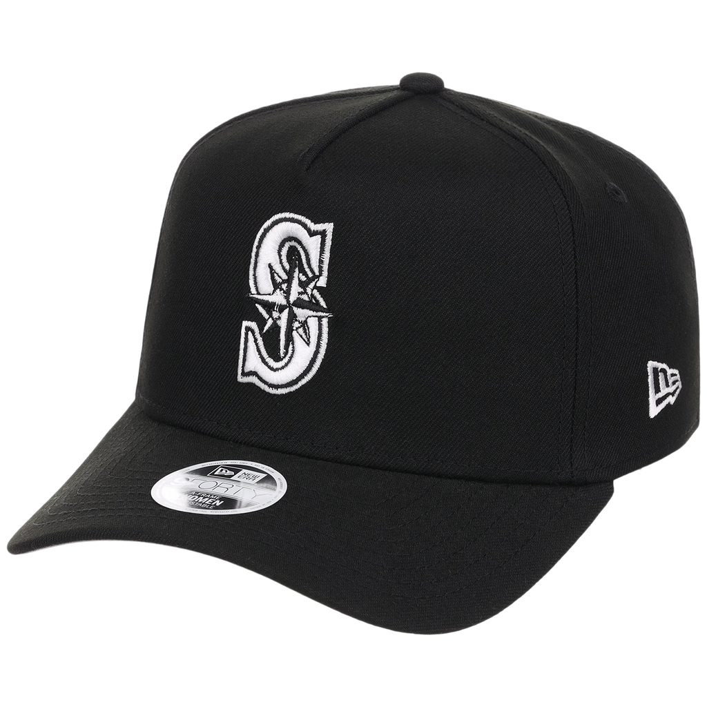 Seattle Mariners Women's New Era 9FORTY Black A-Frame