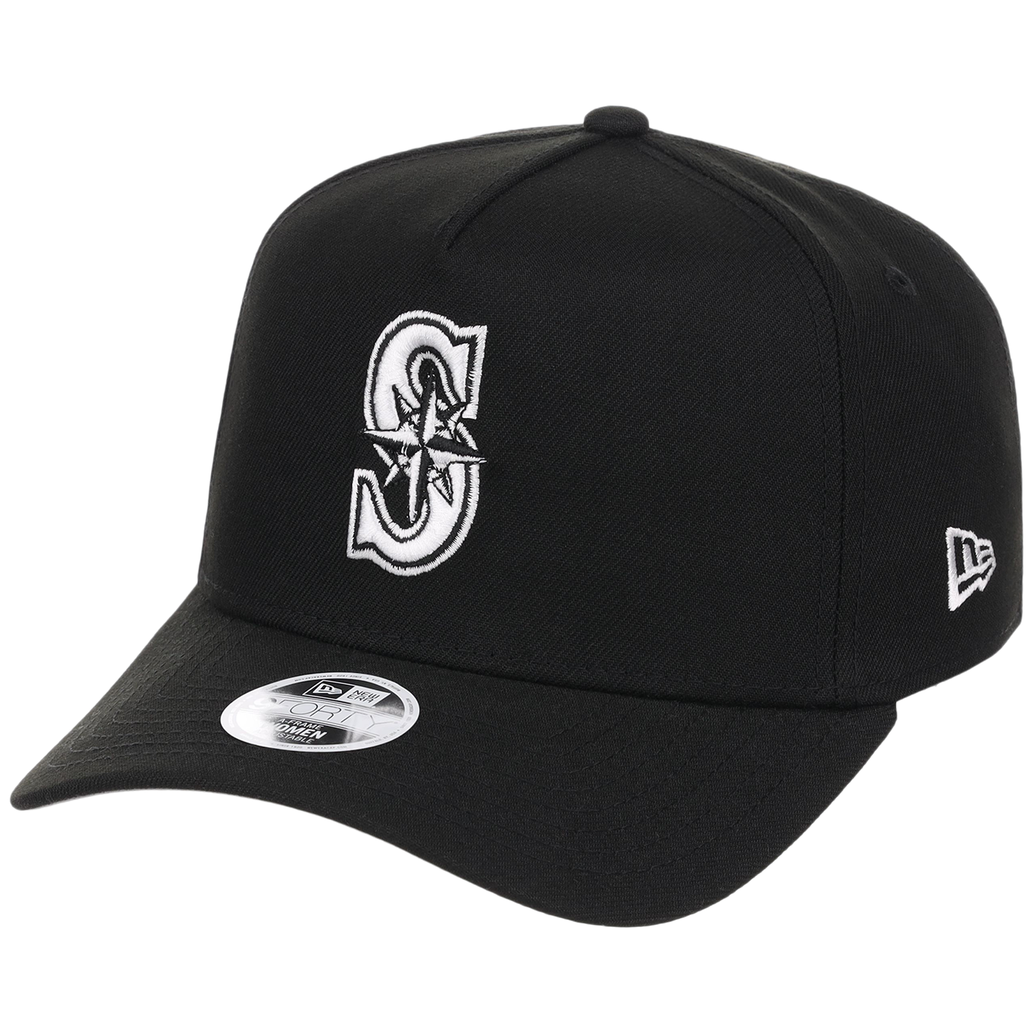 Seattle Mariners Women's New Era 9FORTY Black A-Frame