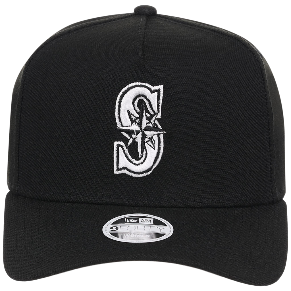 Seattle Mariners Women's New Era 9FORTY Black A-Frame