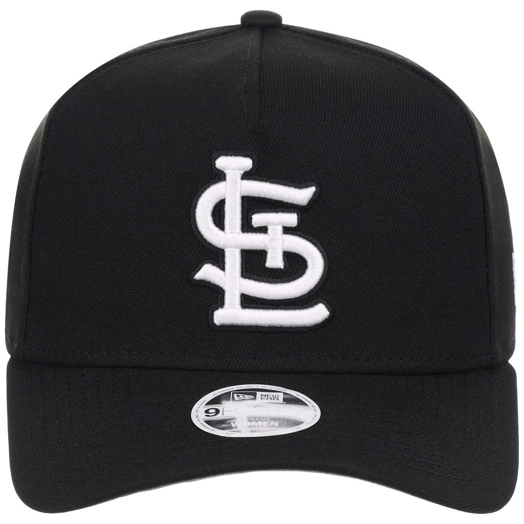 St. Louis Cardinals Women's New Era 9FORTY Black A-Frame