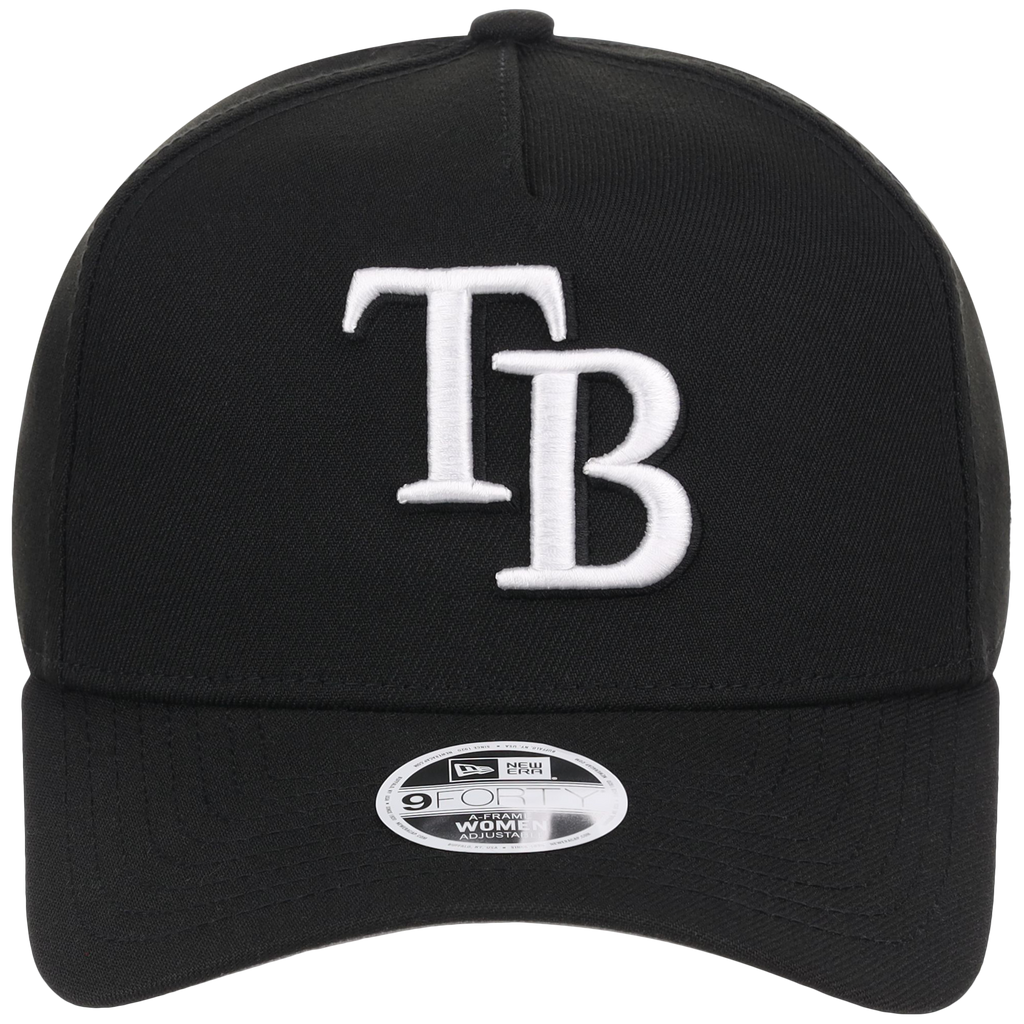 Tampa Bay Rays Women's New Era 9FORTY Black A-Frame