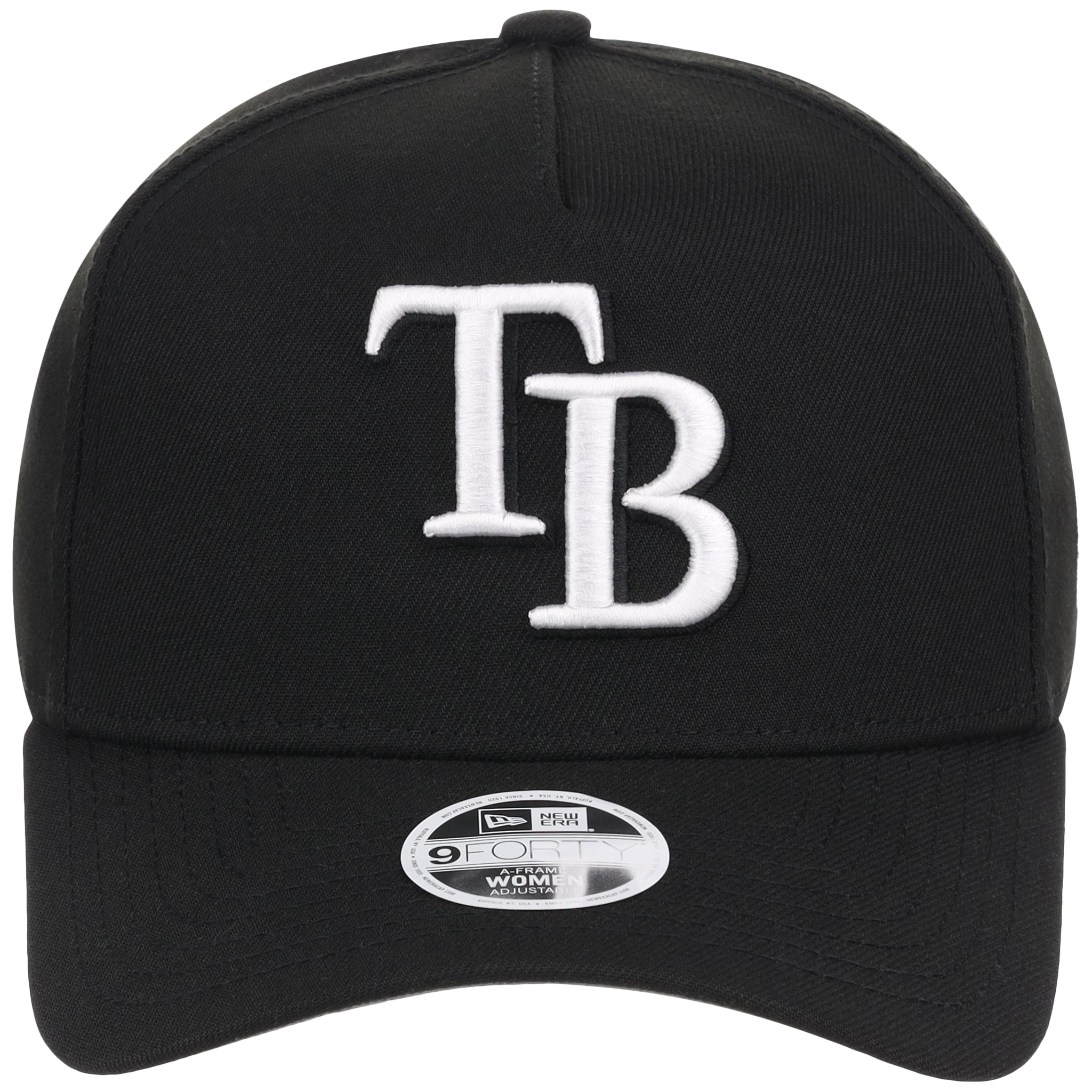 Tampa Bay Rays Women's New Era 9FORTY Black A-Frame
