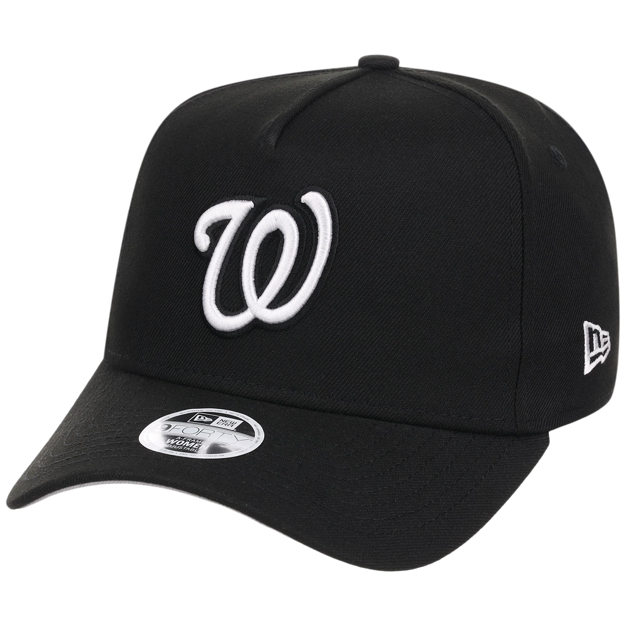 Washington Nationals Women's New Era 9FORTY Black A-Frame