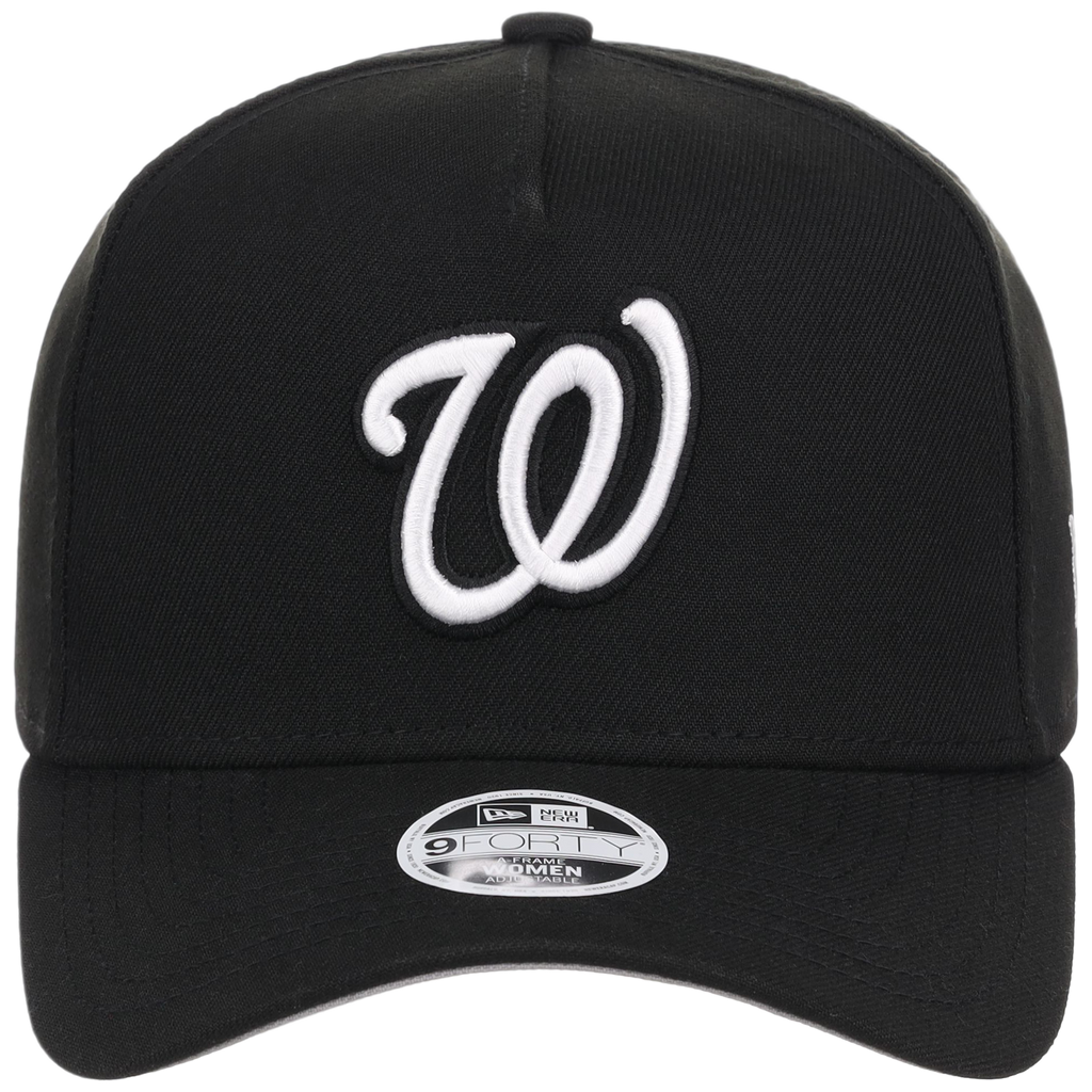 Washington Nationals Women's New Era 9FORTY Black A-Frame