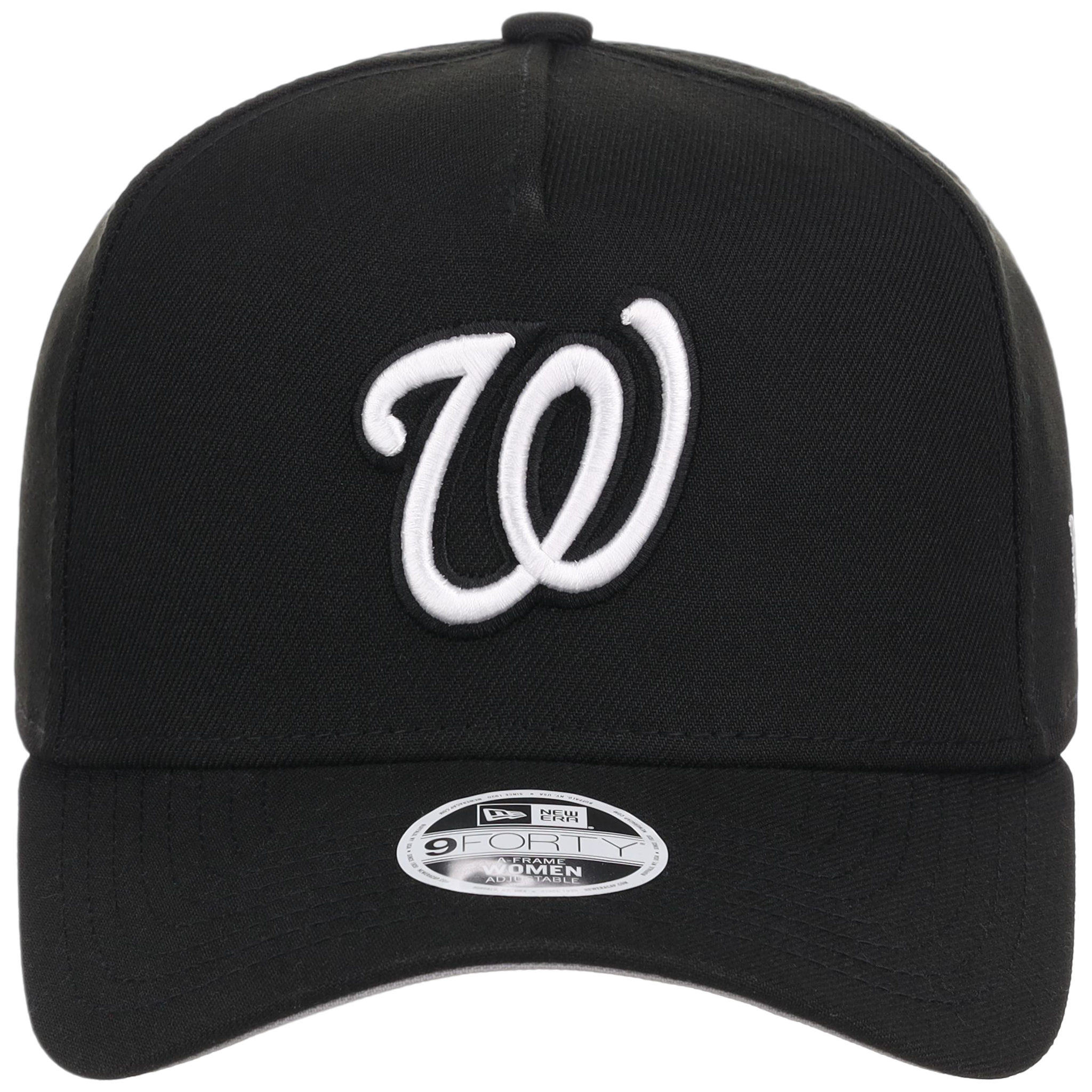 Washington Nationals Women's New Era 9FORTY Black A-Frame
