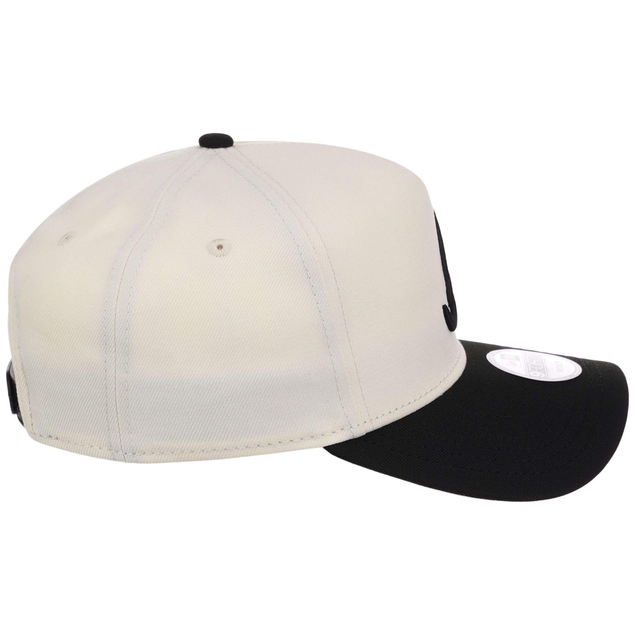Atlanta Braves Women's New Era 9FORTY Chrome x Black A-Frame