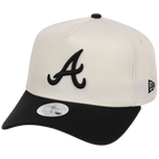 Atlanta Braves Women's New Era 9FORTY Chrome x Black A-Frame