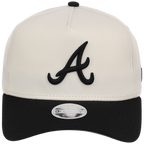 Atlanta Braves Women's New Era 9FORTY Chrome x Black A-Frame