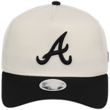 Atlanta Braves Women's New Era 9FORTY Chrome x Black A-Frame