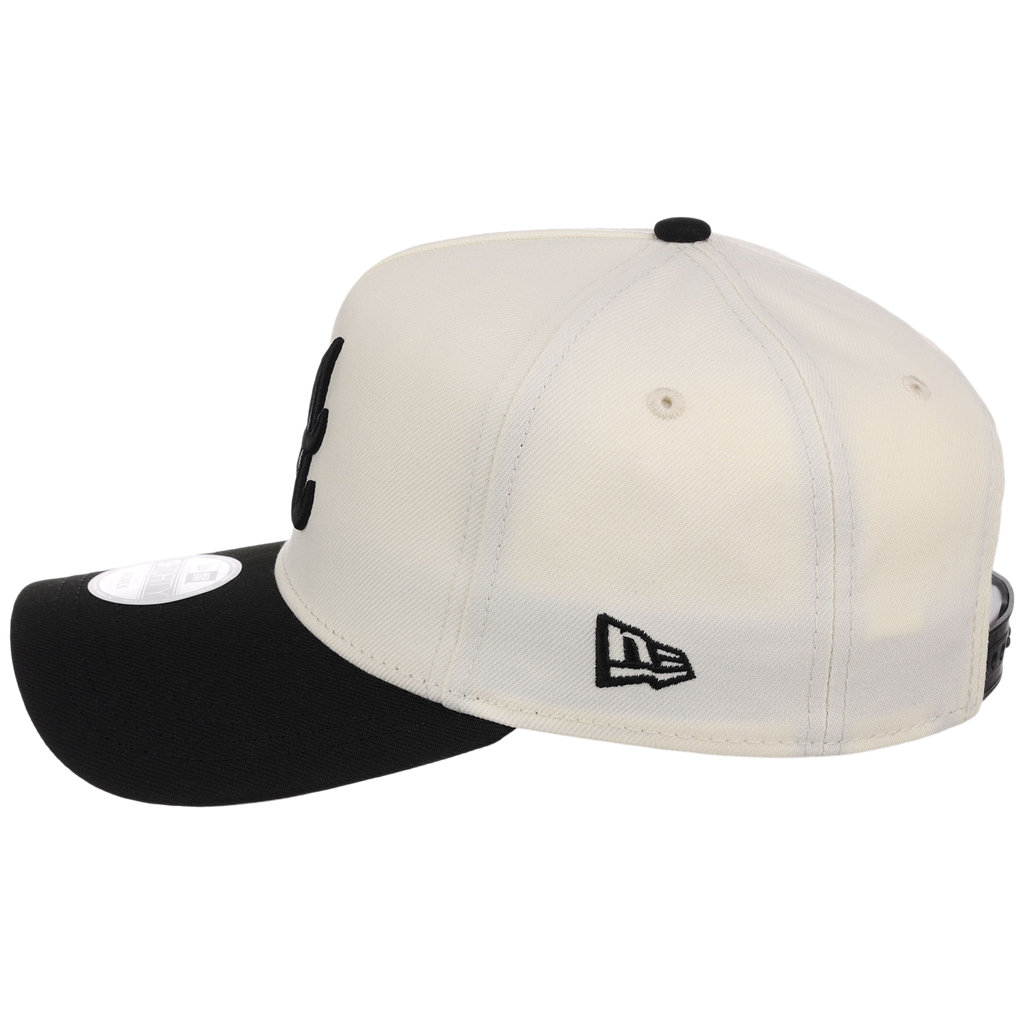 Atlanta Braves Women's New Era 9FORTY Chrome x Black A-Frame