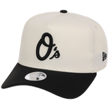 Baltimore Orioles Women's New Era 9FORTY Chrome x Black A-Frame