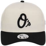 Baltimore Orioles Women's New Era 9FORTY Chrome x Black A-Frame