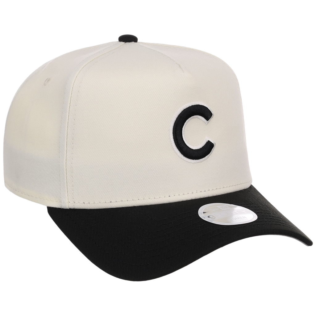 Chicago Cubs Women's New Era 9FORTY Chrome x Black A-Frame