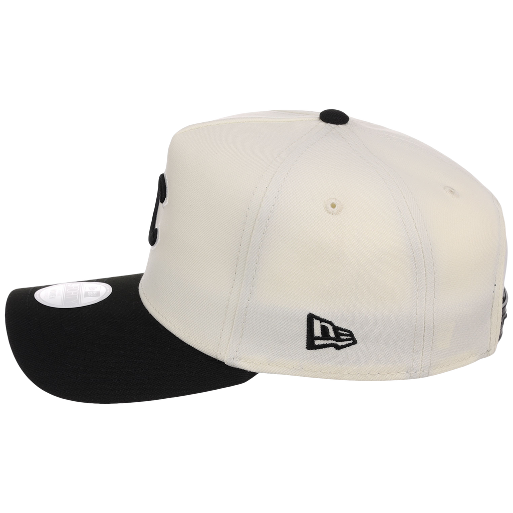 Chicago Cubs Women's New Era 9FORTY Chrome x Black A-Frame