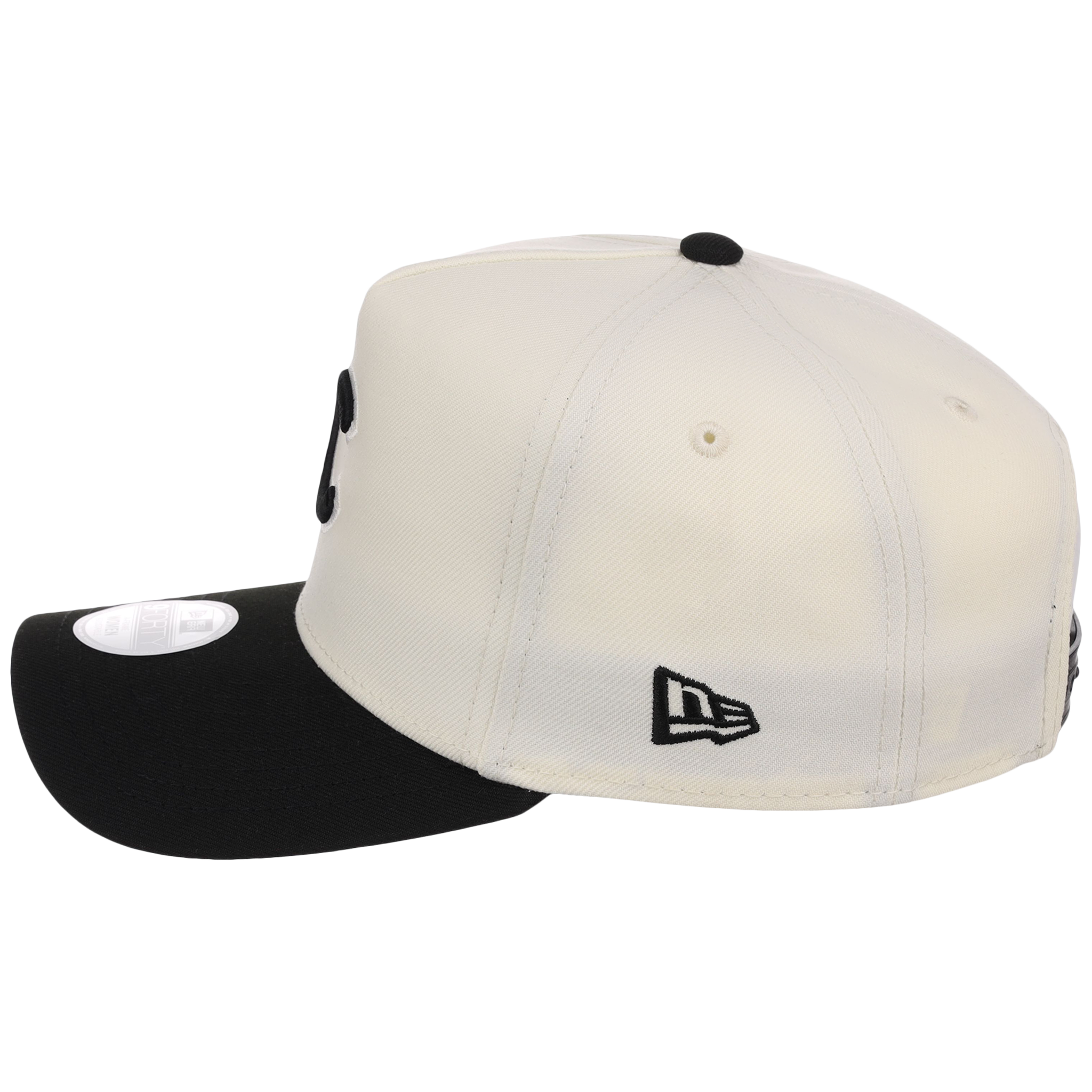 Chicago Cubs Women's New Era 9FORTY Chrome x Black A-Frame