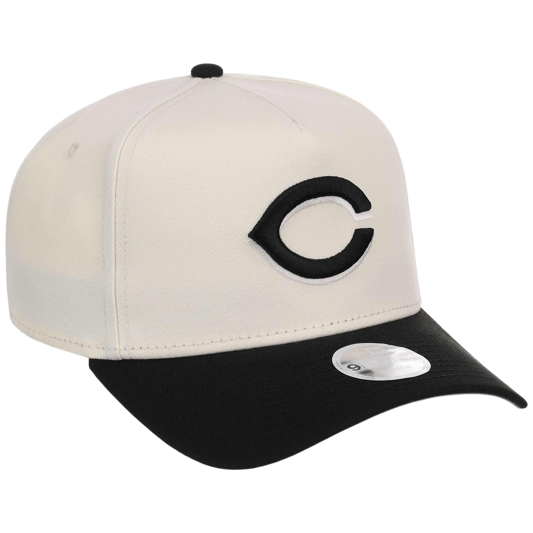 Cincinnati Reds Women's New Era 9FORTY Chrome x Black A-Frame