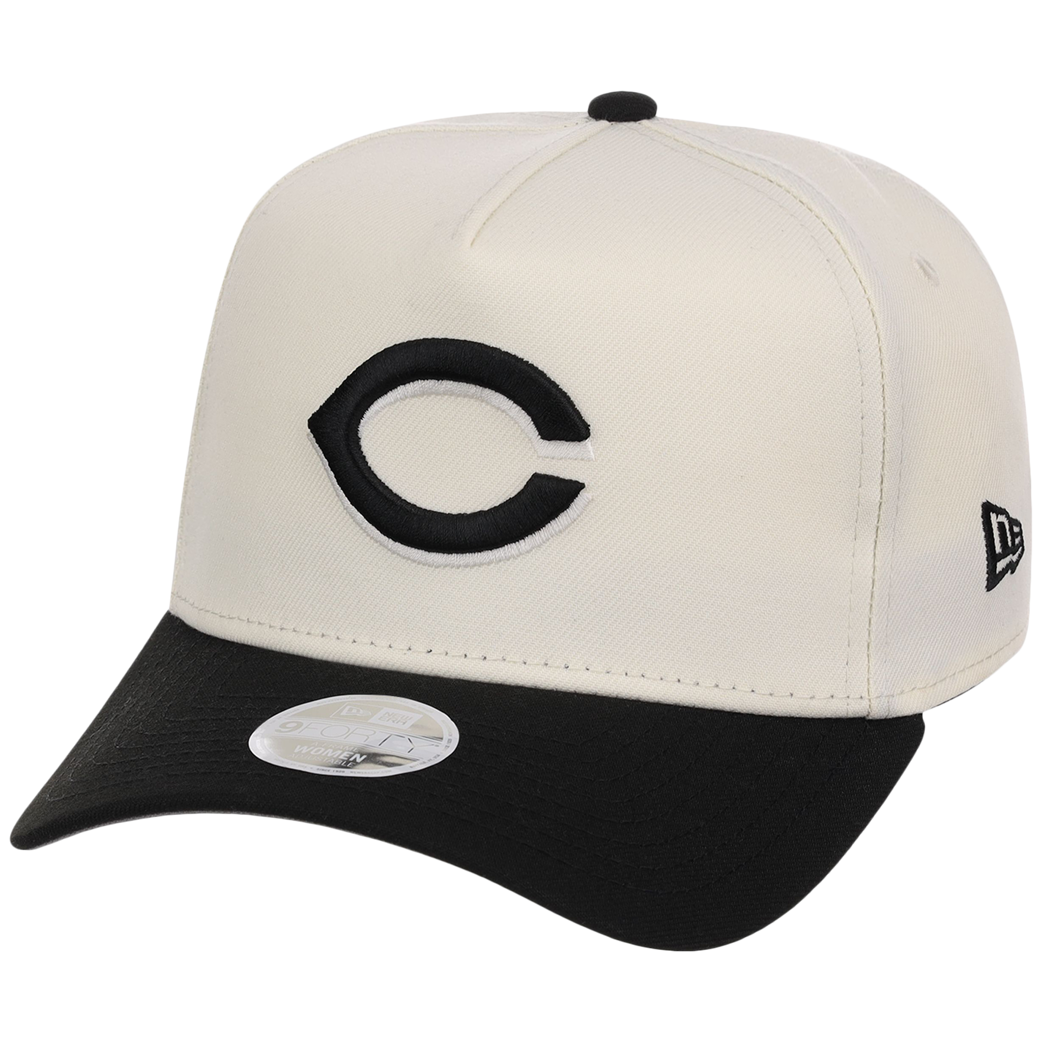 Cincinnati Reds Women's New Era 9FORTY Chrome x Black A-Frame