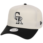 Colorado Rockies Women's New Era 9FORTY Chrome x Black A-Frame