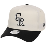 Colorado Rockies Women's New Era 9FORTY Chrome x Black A-Frame