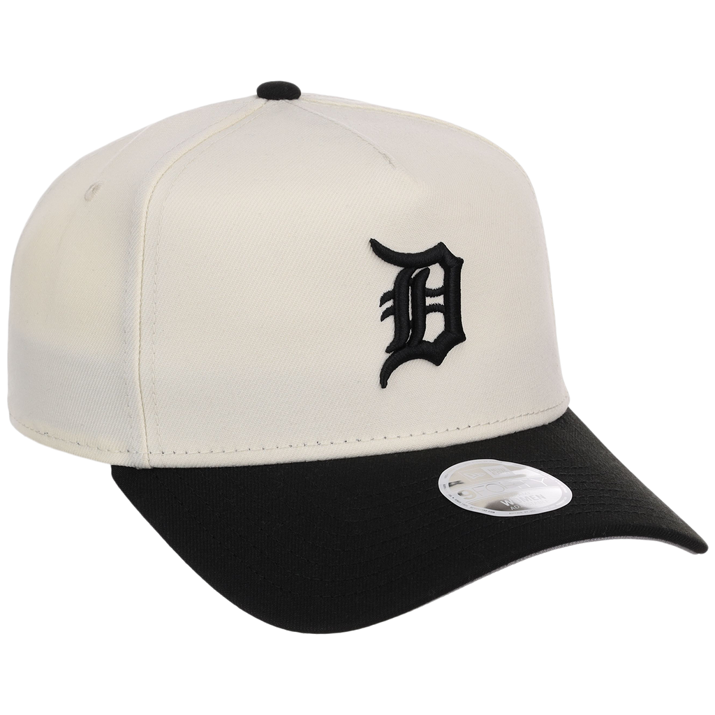 Detroit Tigers Women's New Era 9FORTY Chrome x Black A-Frame