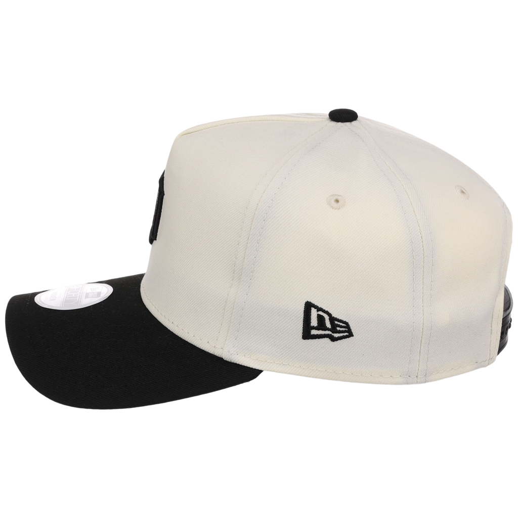Detroit Tigers Women's New Era 9FORTY Chrome x Black A-Frame