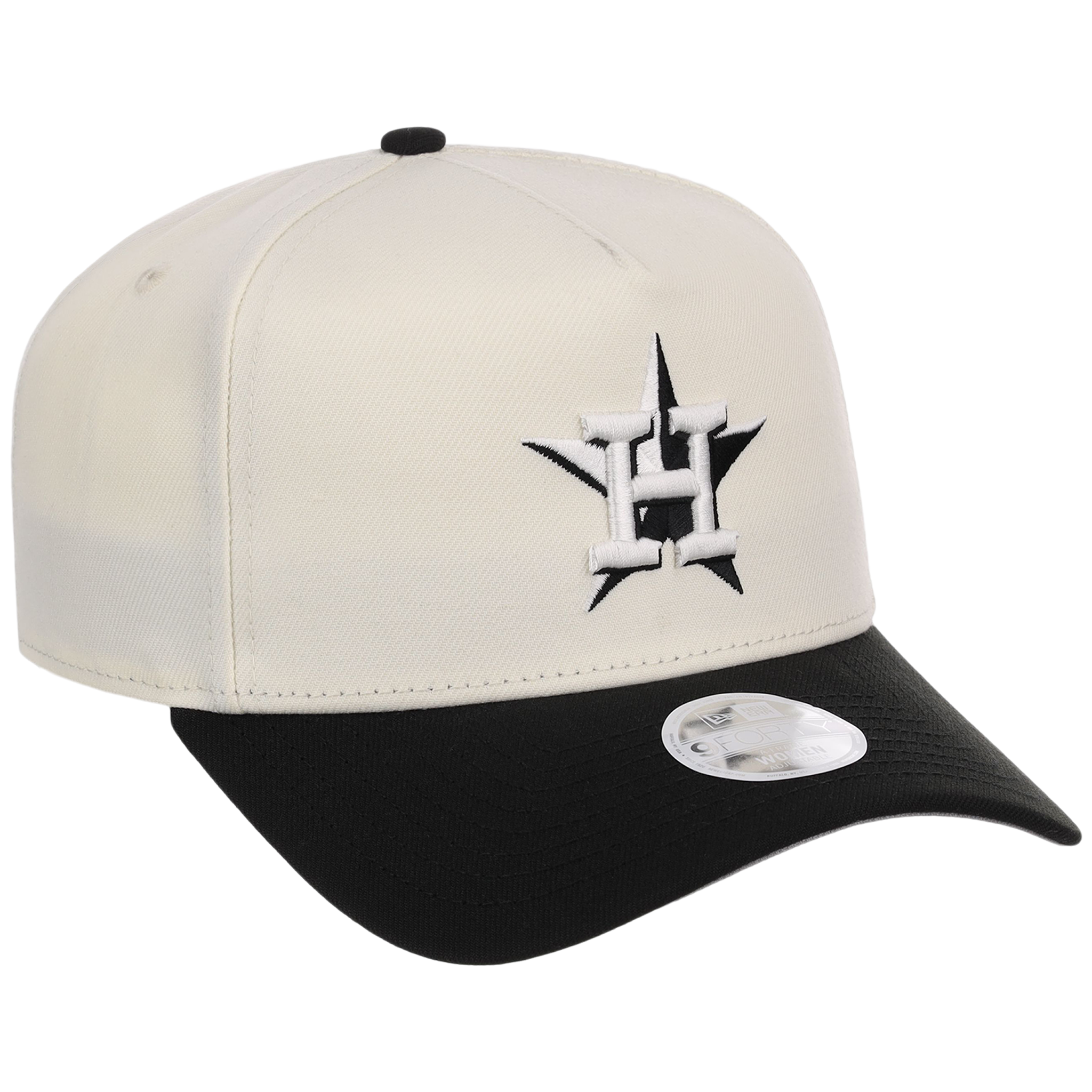Houston Astros Women's New Era 9FORTY Chrome x Black A-Frame