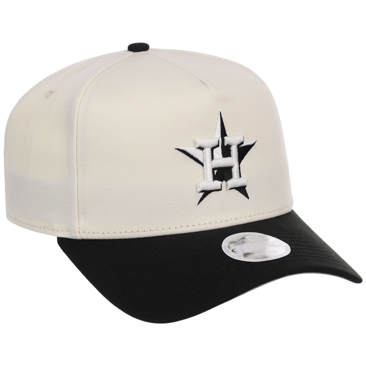 Houston Astros Women's New Era 9FORTY Chrome x Black A-Frame