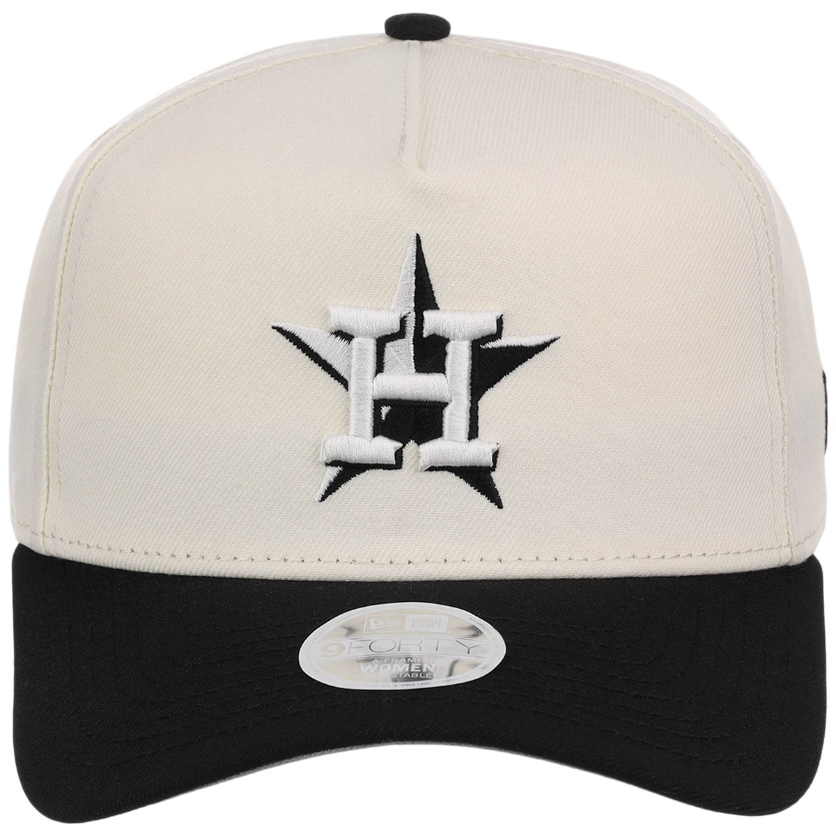 Houston Astros Women's New Era 9FORTY Chrome x Black A-Frame