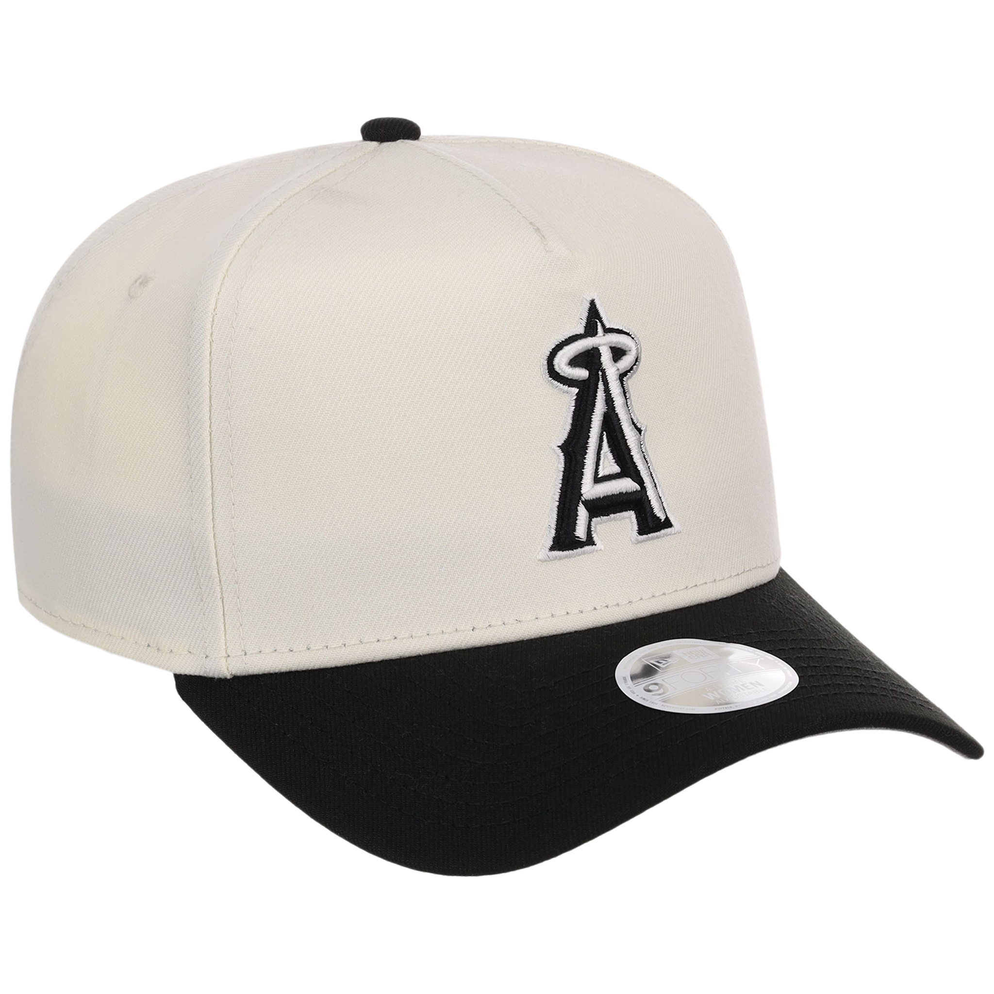 Los Angeles Angels Women's New Era 9FORTY Chrome x Black A-Frame