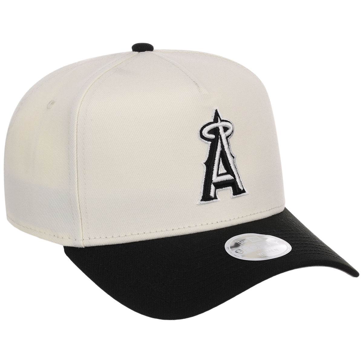 Los Angeles Angels Women's New Era 9FORTY Chrome x Black A-Frame