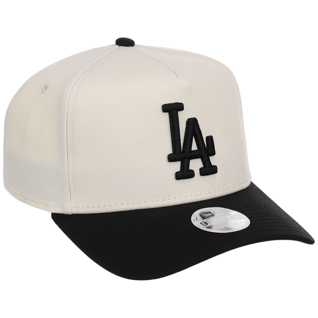 Los Angeles Dodgers Women's New Era 9FORTY Chrome x Black A-Frame