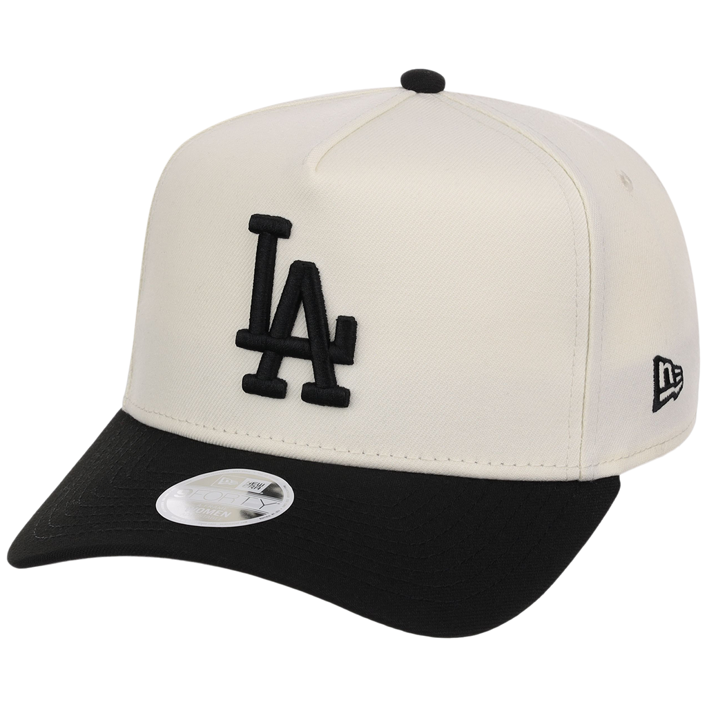Los Angeles Dodgers Women's New Era 9FORTY Chrome x Black A-Frame