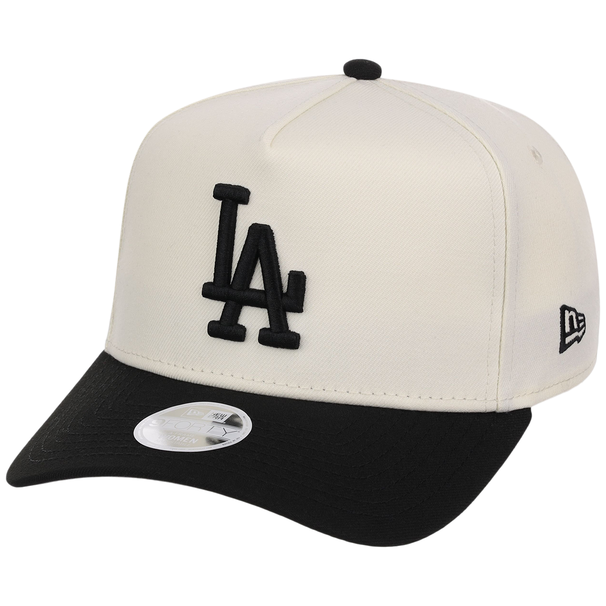 Los Angeles Dodgers Women's New Era 9FORTY Chrome x Black A-Frame