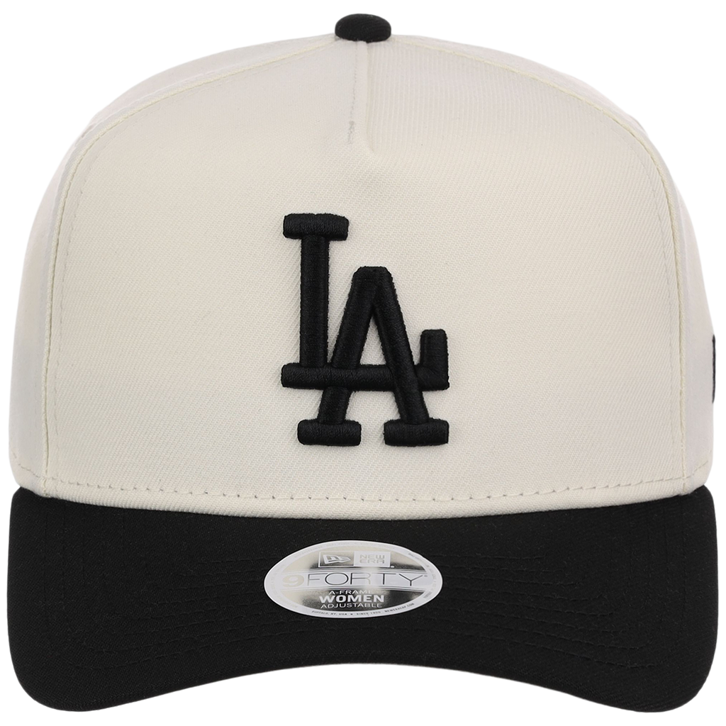 Los Angeles Dodgers Women's New Era 9FORTY Chrome x Black A-Frame