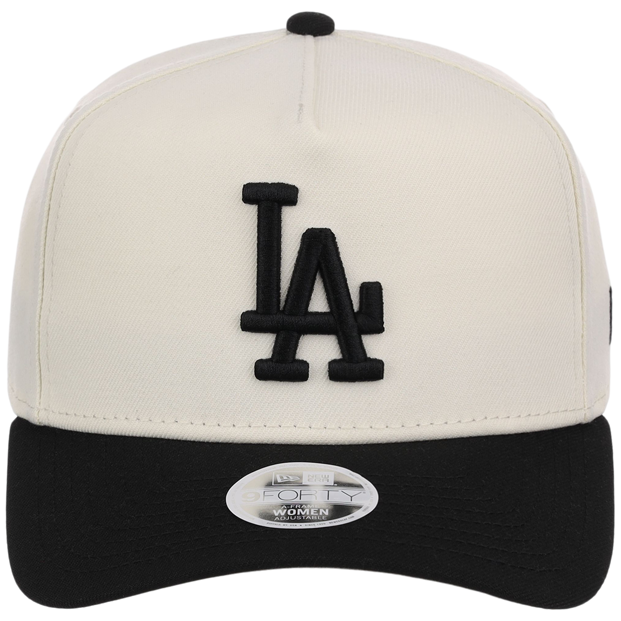 Los Angeles Dodgers Women's New Era 9FORTY Chrome x Black A-Frame