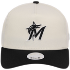 Miami Marlins Women's New Era 9FORTY Chrome x Black A-Frame