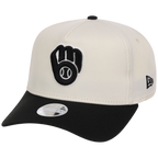 Milwaukee Brewers Women's New Era 9FORTY Chrome x Black A-Frame