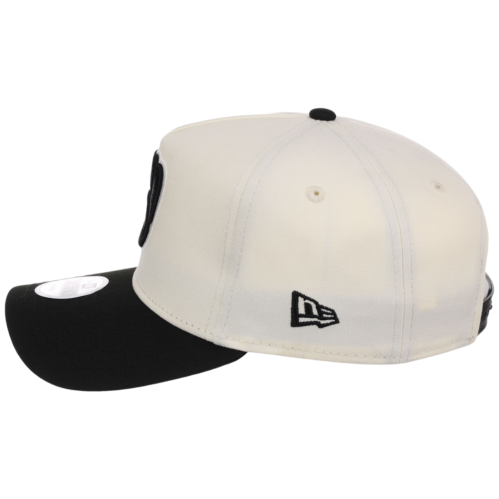 Milwaukee Brewers Women's New Era 9FORTY Chrome x Black A-Frame