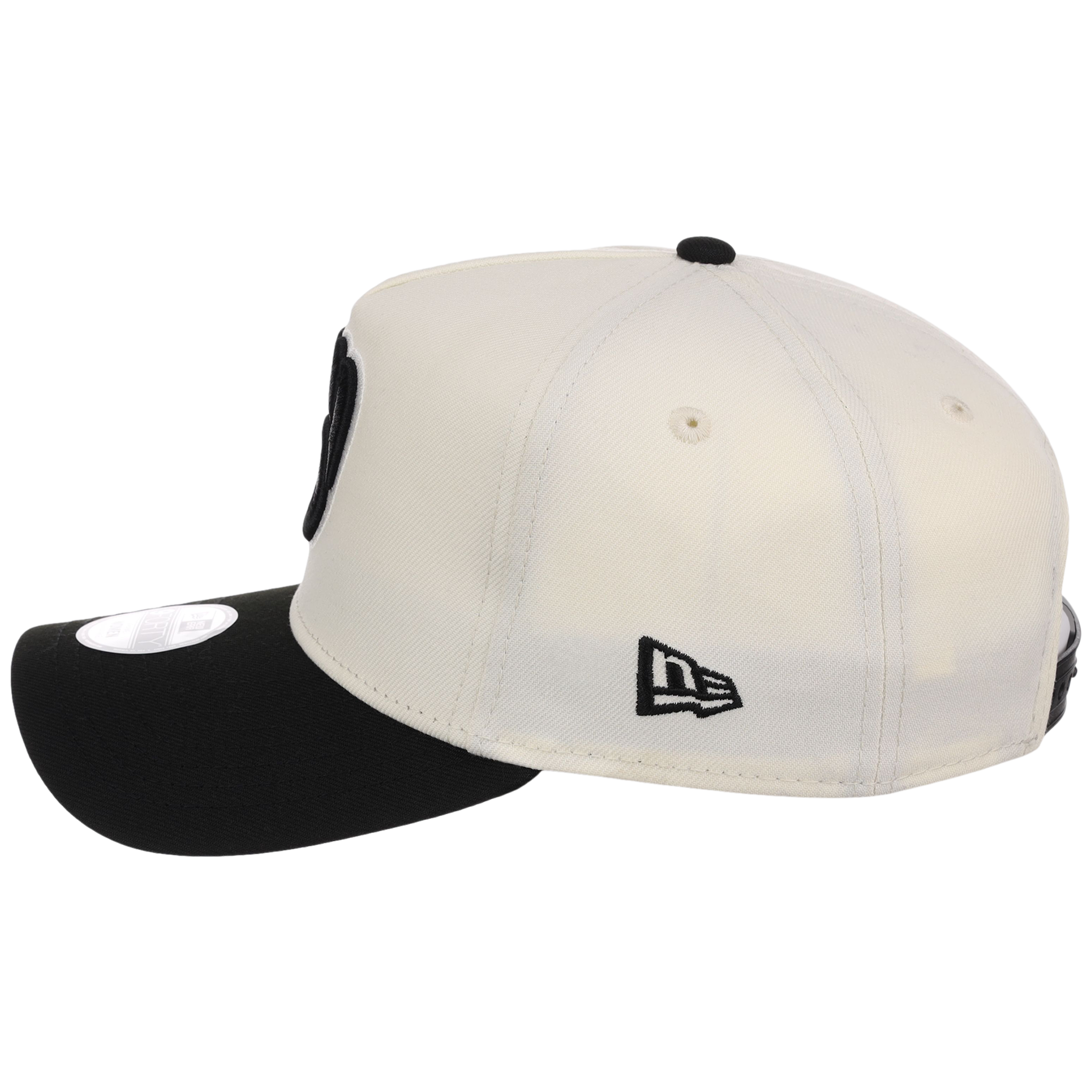 Milwaukee Brewers Women's New Era 9FORTY Chrome x Black A-Frame