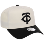 Minnesota Twins Women's New Era 9FORTY Chrome x Black A-Frame