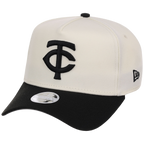Minnesota Twins Women's New Era 9FORTY Chrome x Black A-Frame