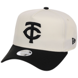 Minnesota Twins Women's New Era 9FORTY Chrome x Black A-Frame