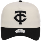 Minnesota Twins Women's New Era 9FORTY Chrome x Black A-Frame